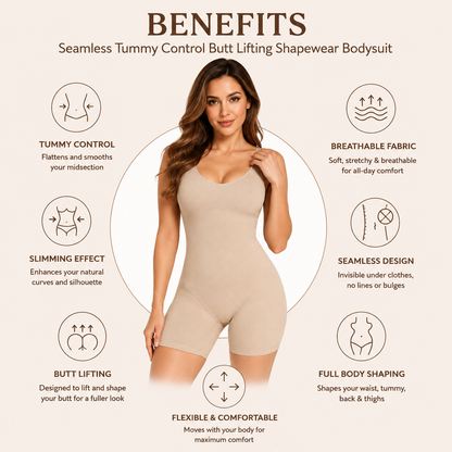 Seamless Tummy-control Butt-lifting Shapewear Bodysuit